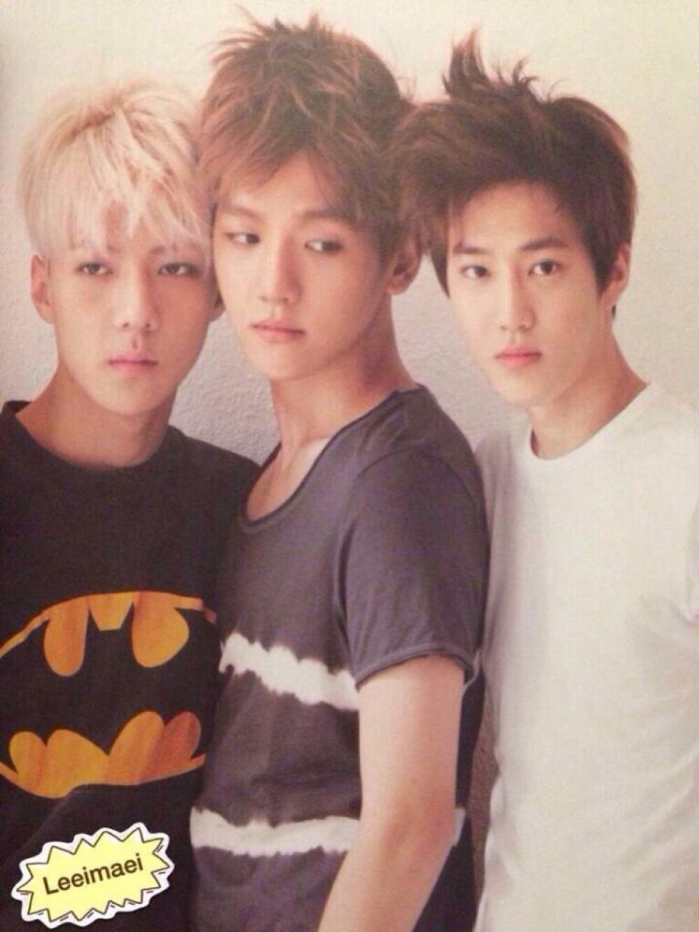 EXO 吴世勋 Sehun 边伯贤 Baekhyun 金俊勉 Suho DIE JUNGS 写真扫图