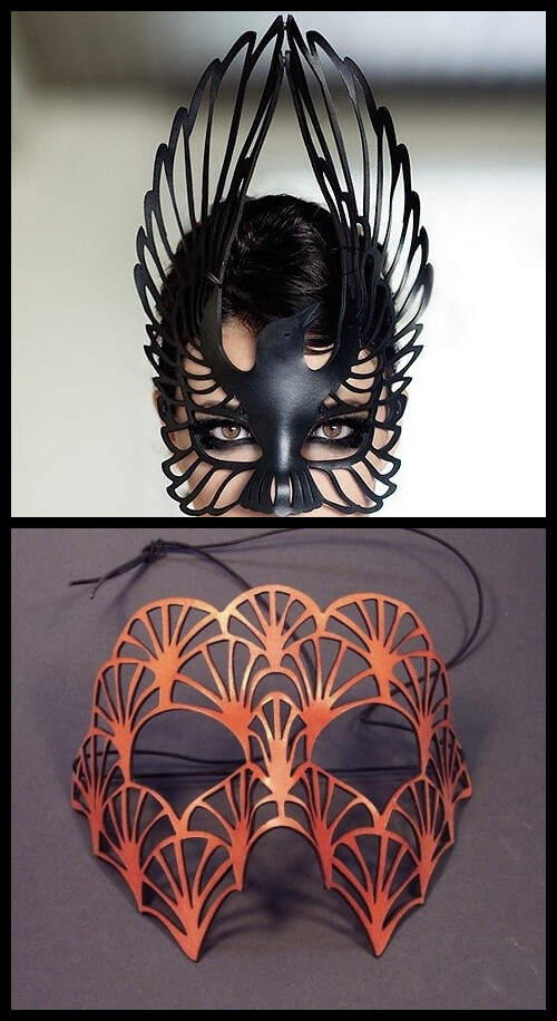高贵冷艳的皮质面具：皮艺与首饰的完美结合