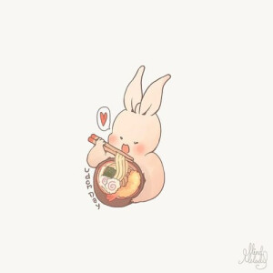 萌物 可爱 动物 兔子 卡通 简单小画
