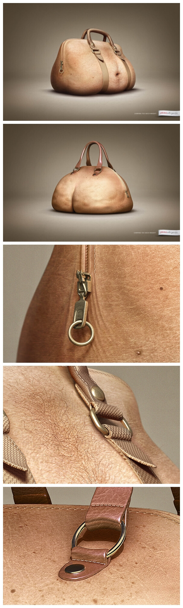 设计出来这款皮包的人的脑袋一定是被驴踢了……小清新口味分享给大家，不谢。Pilates with Gerda - Belly Bag &amp;amp; Butt Bag