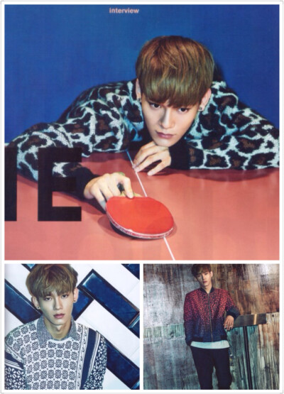 #EXO-M 金钟大##CHEN#《NYLON》杂志扫图 九月刊2014