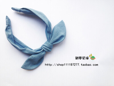 snidel兔耳朵牛仔发箍http://shop111197277.taobao.com