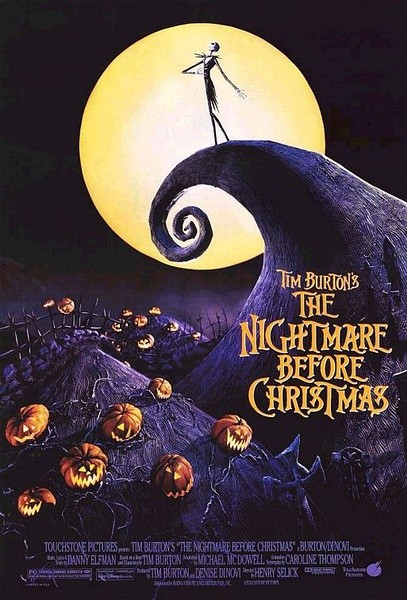 圣诞夜惊魂(The Nightmare Before Christmas)------古怪风趣，略带恐怖色彩，采用百老汇歌剧，配合阴沉的画面，呈现出蒂姆·伯顿式的黑色喜剧风格 万圣节城的领导者杰克接管圣诞节，好心为人们制造欢乐，他按照圣诞节的传统分发里礼物——各种怪异的可怕玩具，却引起人们的极大恐慌——一个一个有趣而美丽的玩笑