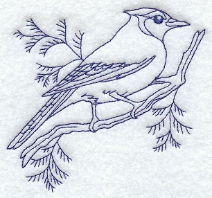  Craft a light, natural look with a detailed bird and branch design on tea towels, quilts, and more!