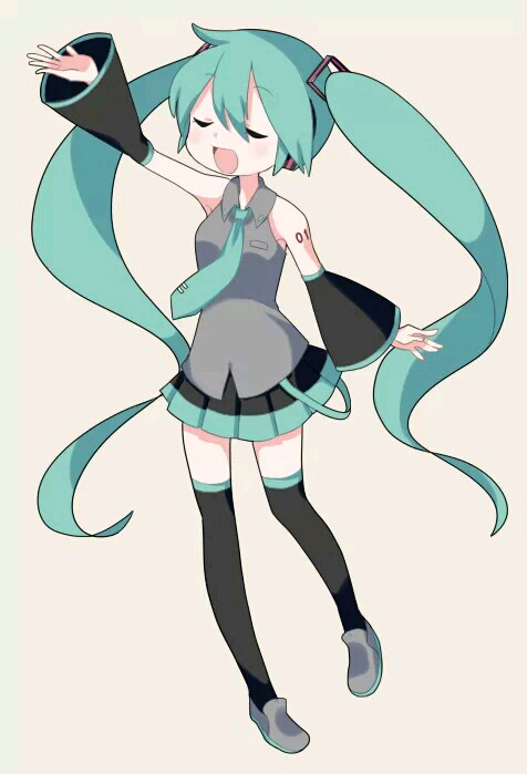 一只Q版miku