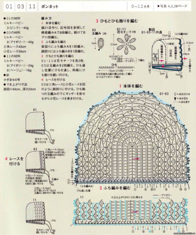 宝宝钩针3件套／4