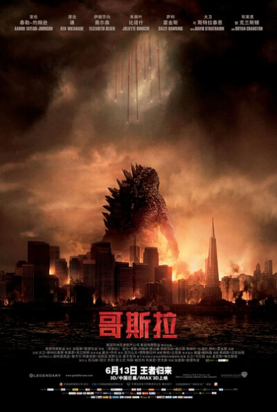 【哥斯拉 Godzilla】大怪兽打小怪兽的故事，只能说还行吧。。。