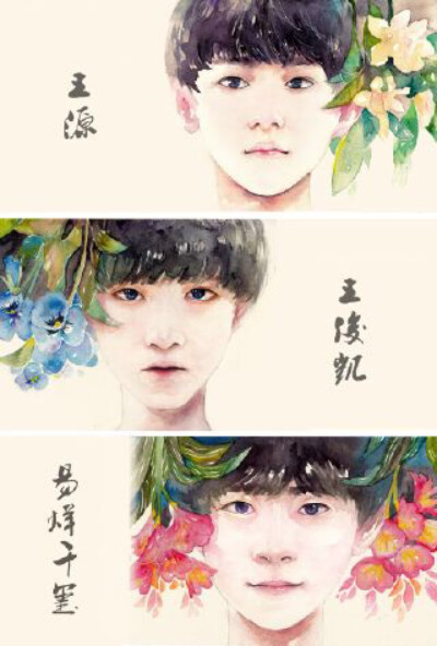 Tfboys，手绘