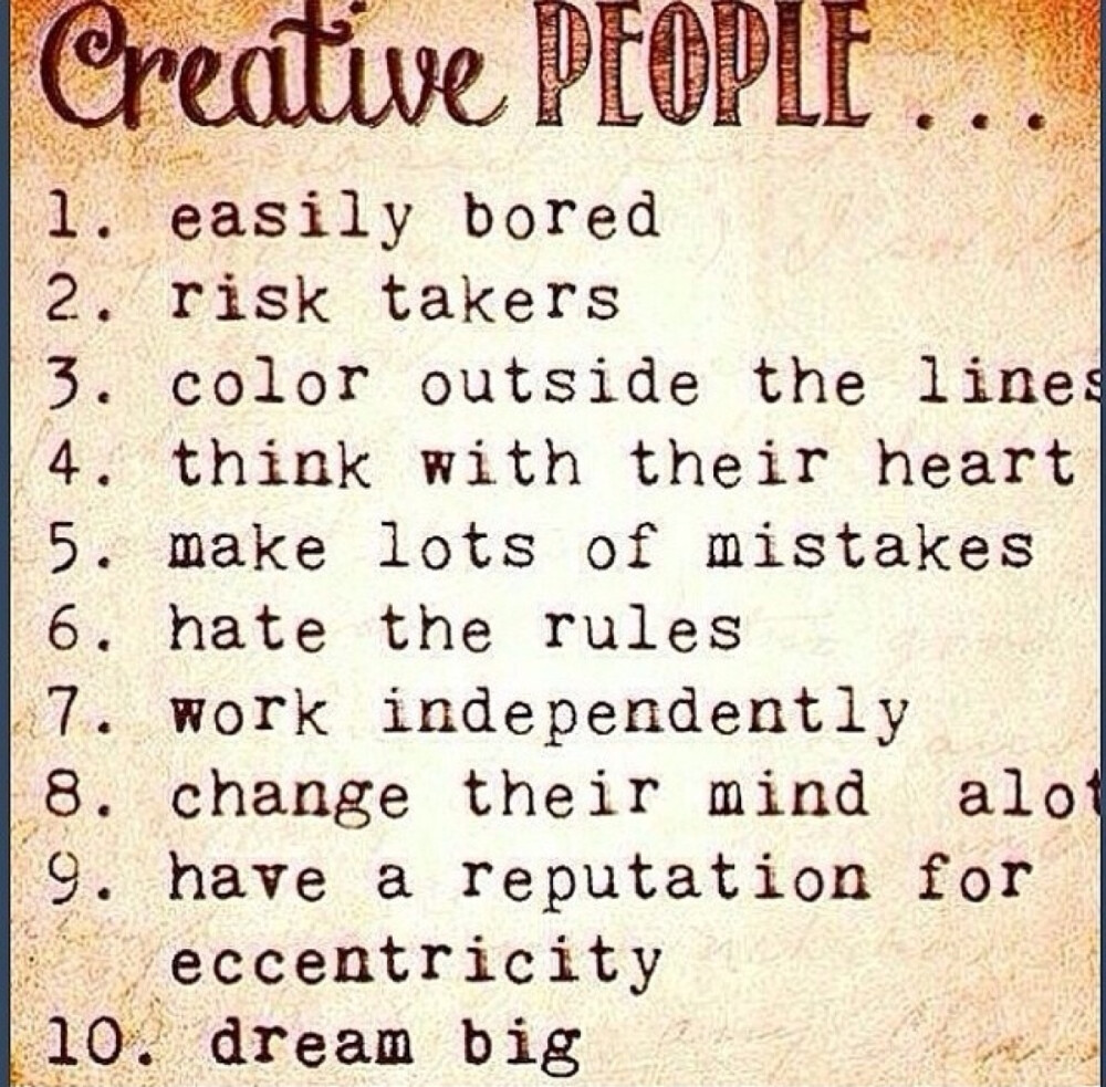 Creative people