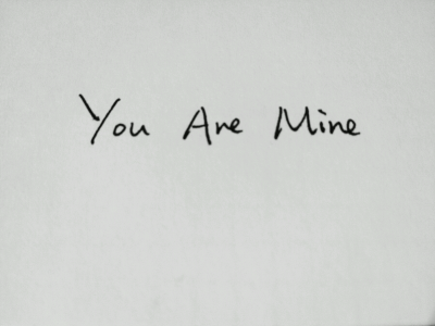 手写 you are mine