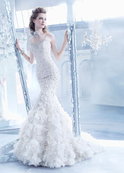 Lazaro Bridal Gowns, wedding dresses Fall 2014 collection.