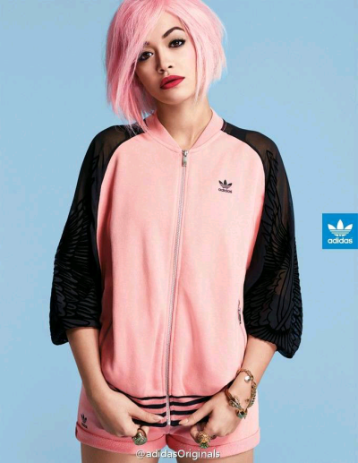 pink adidas.