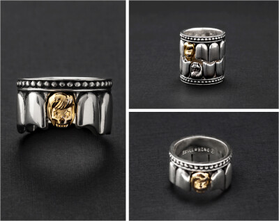 李弘基 #SkullHong#Jewelry＆Nail Line--Jewelry# Skull Vampire Ring (GOLD)