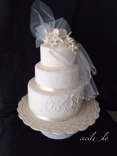 Fondant cake* wedding cake