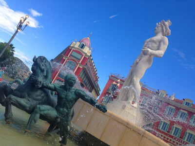 Place Masséna。法国尼斯的马塞纳广场。