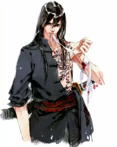 盗墓笔记对于长发的小哥我觉得天真会越来越没有抵抗力的ω