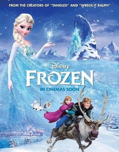 《冰雪奇缘》[1-3] （Frozen），2013迪士尼3D动画电影，迪士尼成立90周年纪念作品，改编自安徒生童话《白雪皇后》。影片讲述一个严冬咒语令王国被冰天雪地永久覆盖，安娜和山民克里斯托夫以及他的驯鹿搭档组队出发，为寻找姐姐拯救王国展开一段冒险。该片包揽了2013年度金球奖、安妮奖、奥斯卡的最佳动画长片，主题曲《Let it go》斩获奥斯卡最佳原创歌曲奖，截至2014年4月10日，电影原声带也已9周领跑美国公告牌专辑销量榜首成为继《泰坦尼克号》以来最火爆的原声专辑。