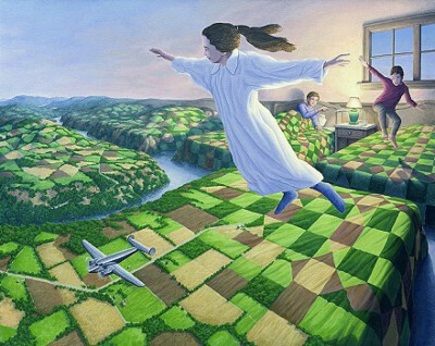 Rob Gonsalves的创意错觉绘画