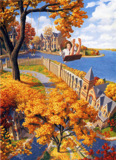 Rob Gonsalves的创意错觉绘画