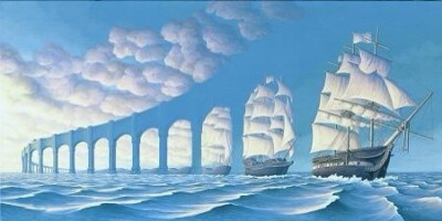 Rob Gonsalves的创意错觉绘画