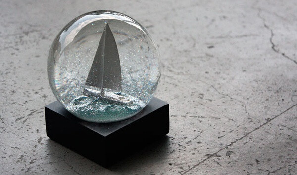 Sailboat Snow Globe