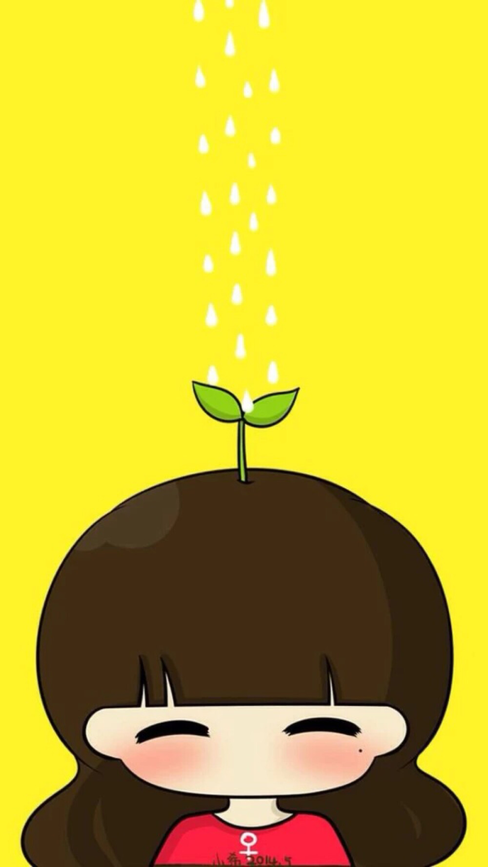 彼岸花。IPhone壁纸，小希，套图，手绘，卡通。