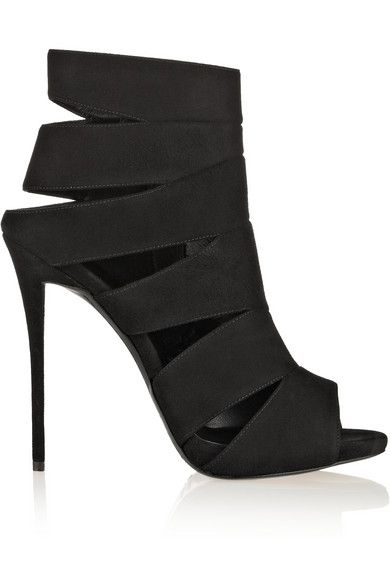 Giuseppe Zanotti Coline cutout suede sandals 高跟凉鞋