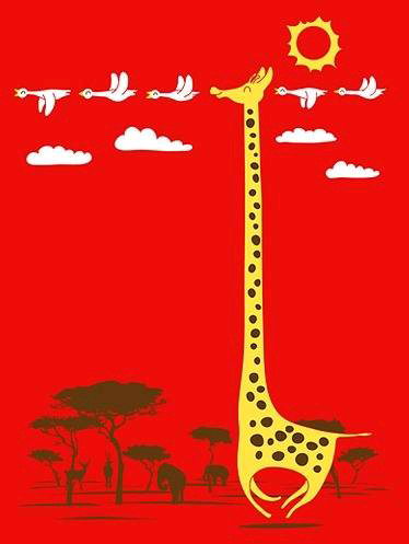 脖子长长萌萌哒