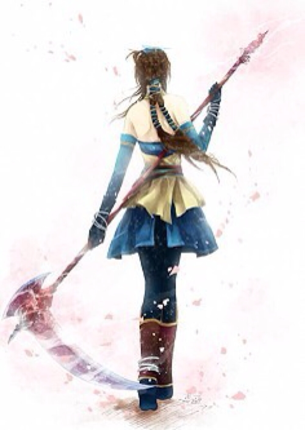 古剑奇谭晴雪古风插画