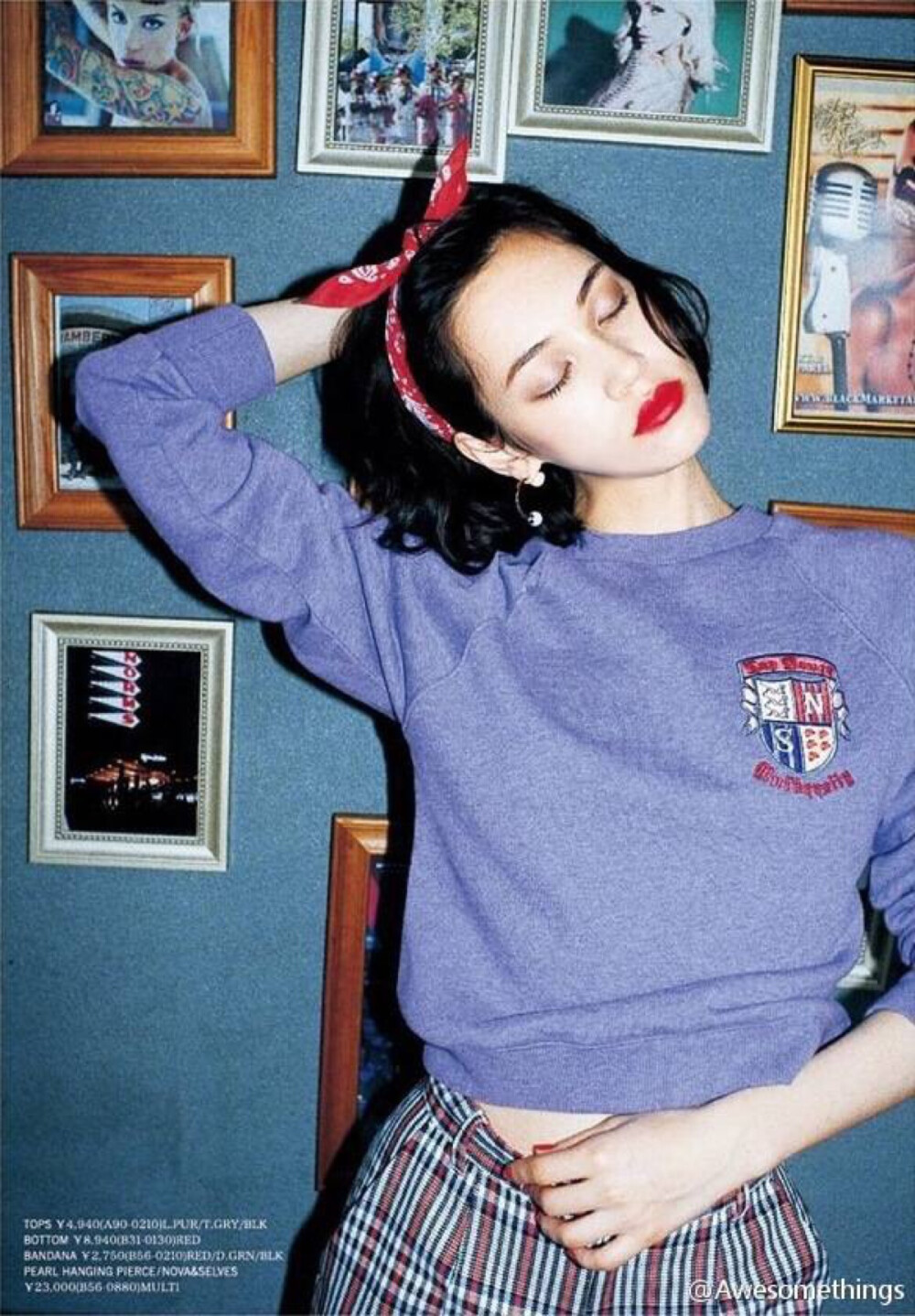 Kiko Mizuhara for SLY 2014 fall collection.