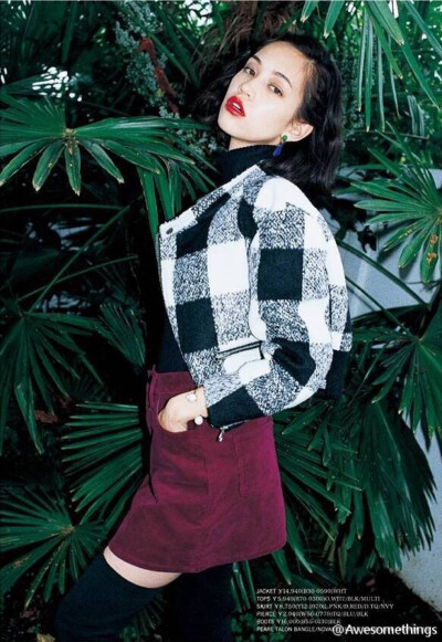 Kiko Mizuhara for SLY 2014 fall collection.