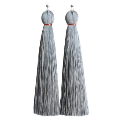 jenny jenny Grey Classic Tassel Earring 耳环