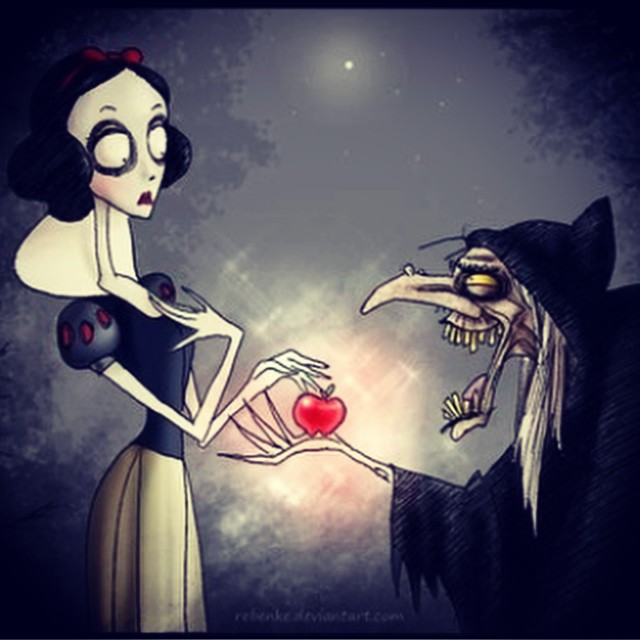 蒂姆伯顿画风的白雪公主