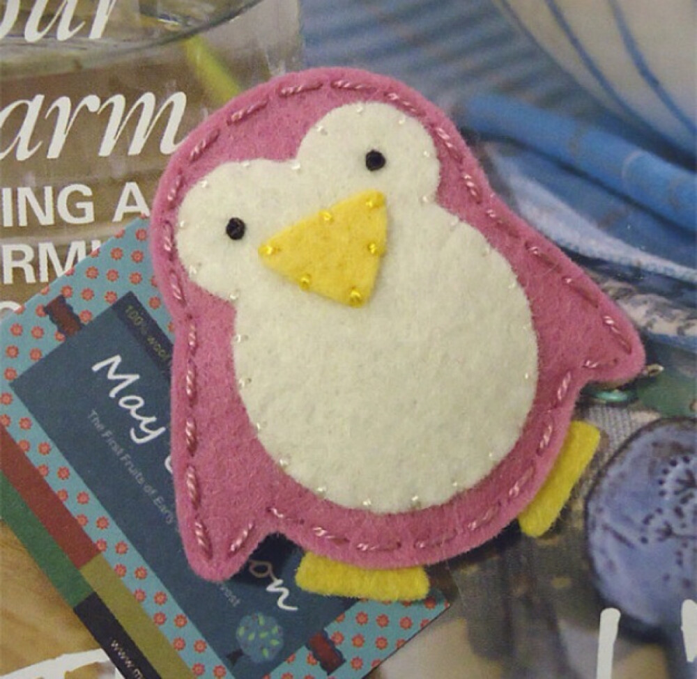 不织布毛毡布发夹DIY