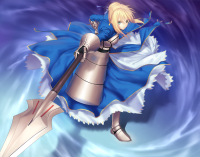 Fate/Zero[命运之夜-零] saber p站 pixiv 动漫 头像 插画 次元 同人 原创 トドメ！Rhongomyniad！