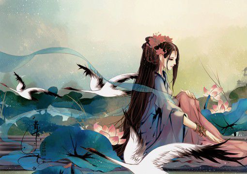 听弦断，断那三千痴缠。坠花湮，湮没一朝风涟。花若怜，落在谁的指尖。