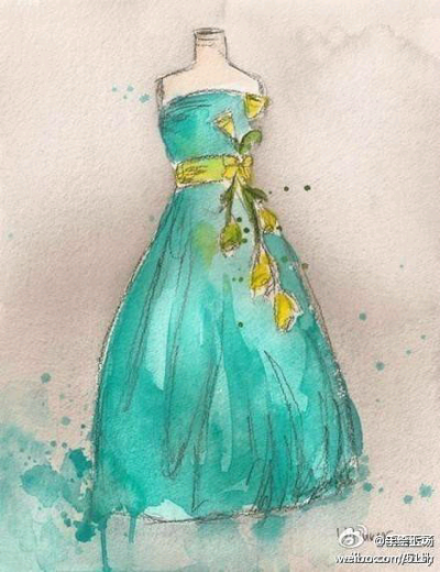 彩绘礼服