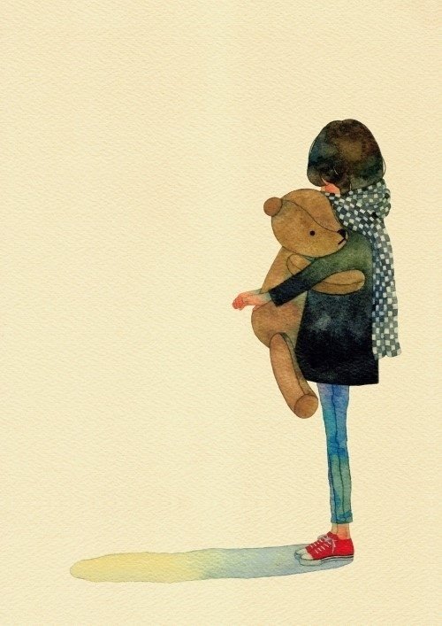 “从失恋到现在，我一个人很好”＃治愈系，插画，手绘，花香