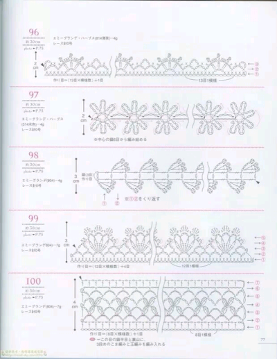 钩针花边～