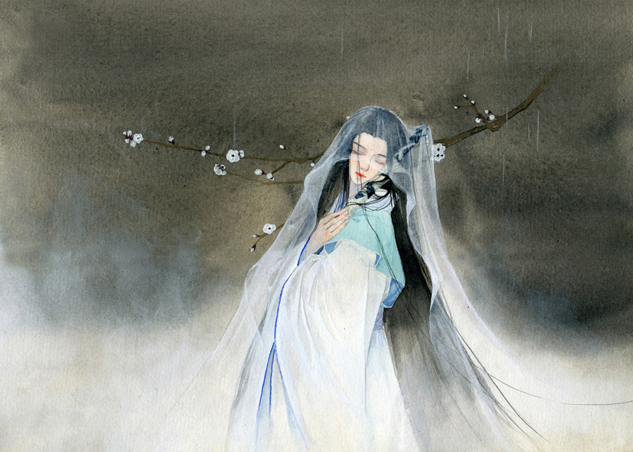 古风美人~作者：梅鹿君