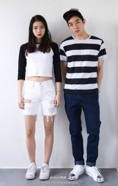 Couple look