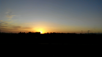 最爱我的家乡，伊犁河落日