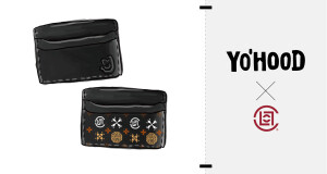 CLOT（主理人：陈冠希）继2013年与YO’HOOD 合作推出的限量款卫衣之后，本年度为大家带来新一轮的限量合作款Card Holder，产品选用优质的皮革打造，具有良好的手感，而CLOT经典logo元素与YO’HOOD的加持让本款单品赋予更多的潮流意义。