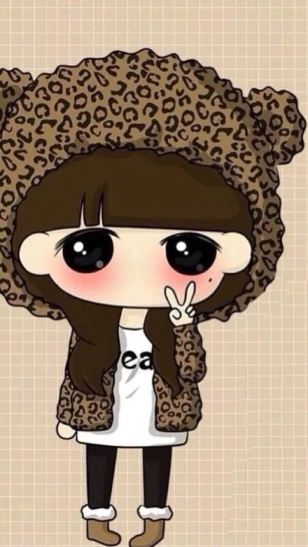  彼岸花。IPhone壁纸，小希，套图，卡通，手绘。