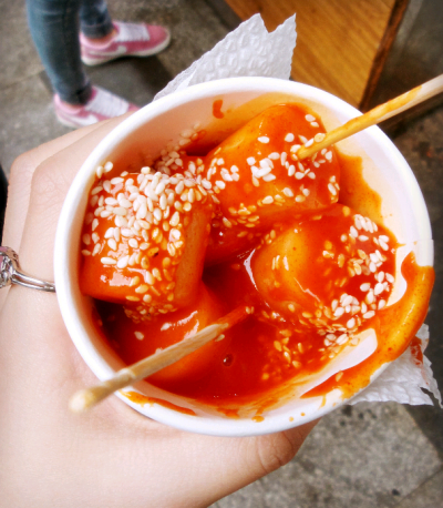 成都春熙路炒年糕