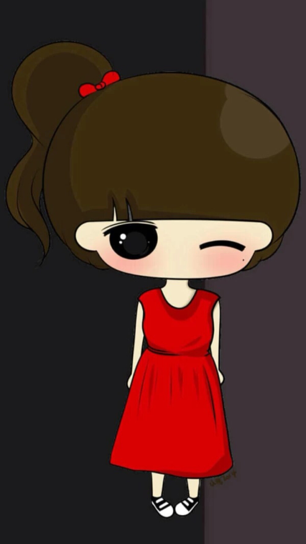 彼岸花。IPhone壁纸，小希，套图，卡通，手绘。