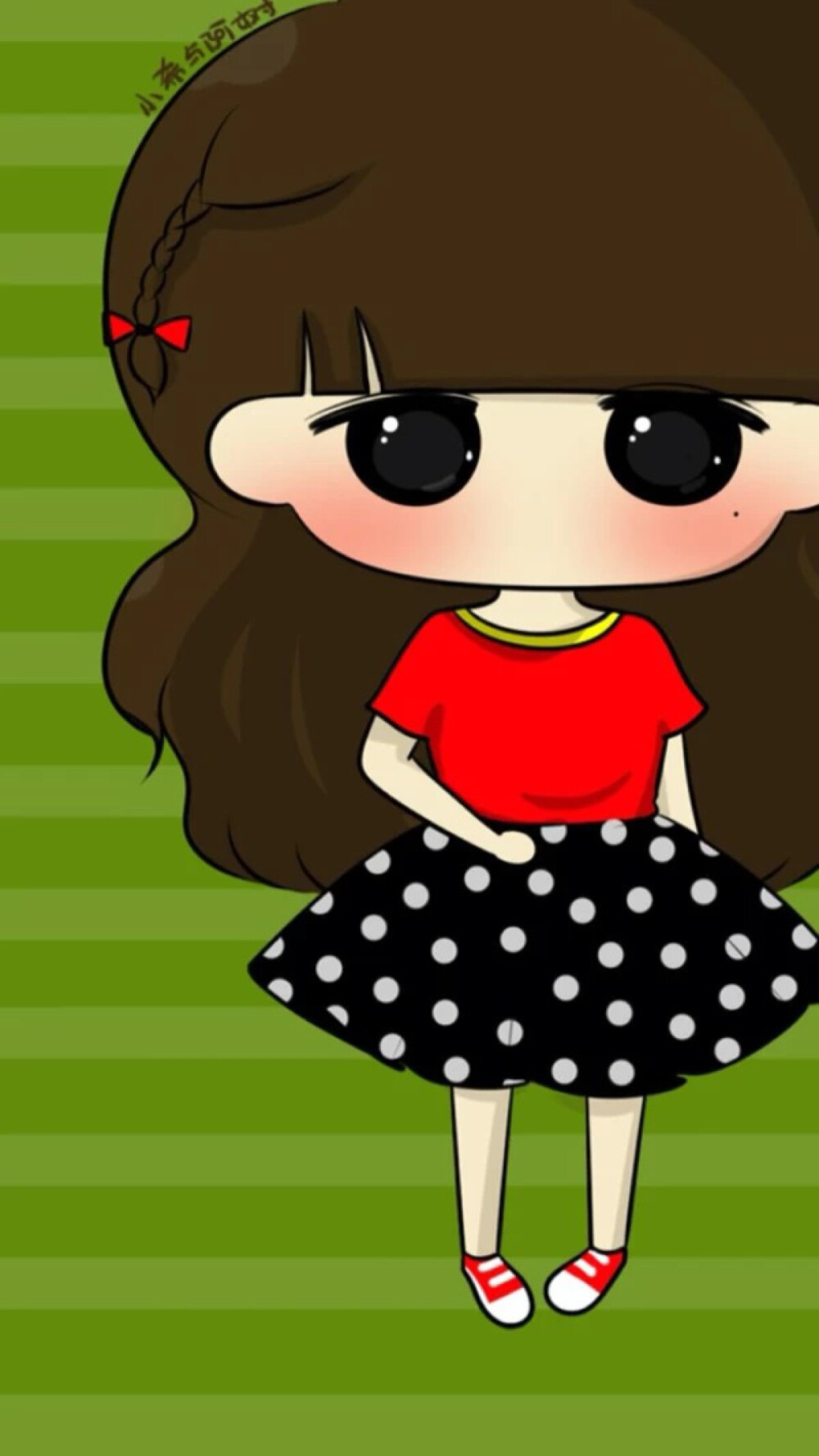 彼岸花。IPhone壁纸，小希，套图，卡通，手绘。