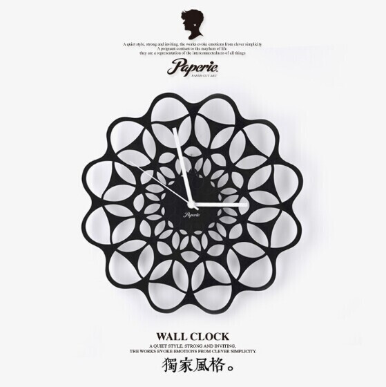 Paperie时尚艺术装饰挂钟，适合客厅、办公室、闺房等，创意、简约欧式钟表、时钟。 淘宝店：http://chiyo.taobao.com