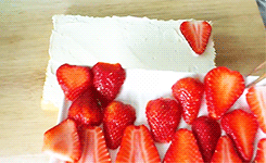 草莓 夹心 海绵蛋糕 戚风