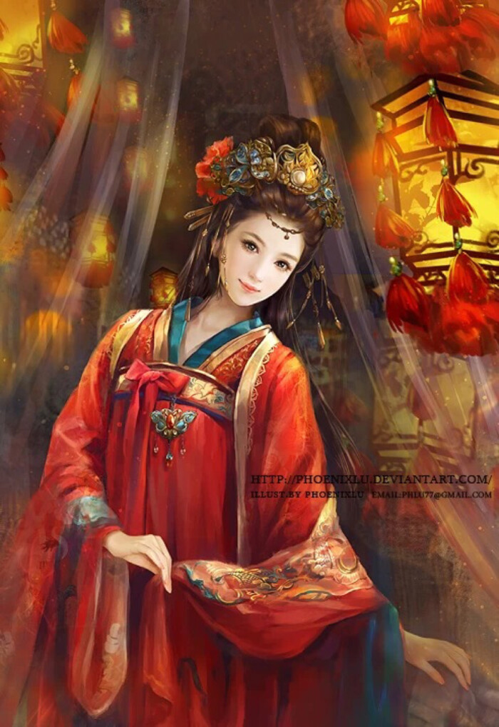 彼岸花 手绘 古风 美人 堆糖 美图壁纸兴趣社区